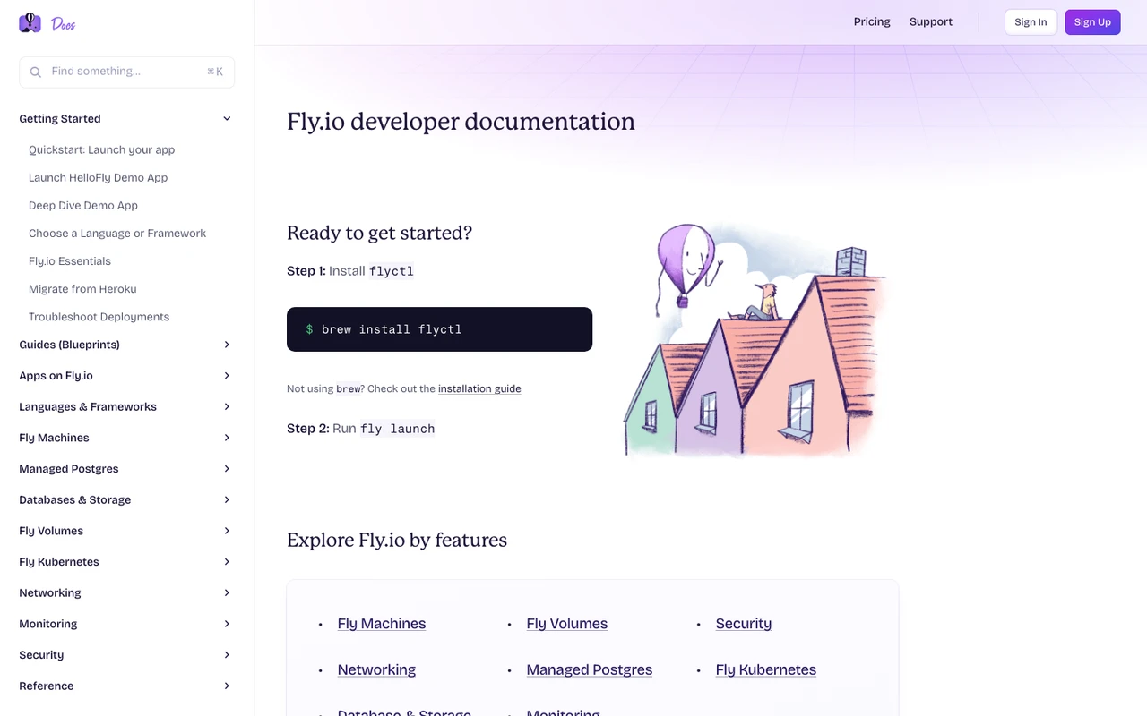 Fly.io 스크린샷 3