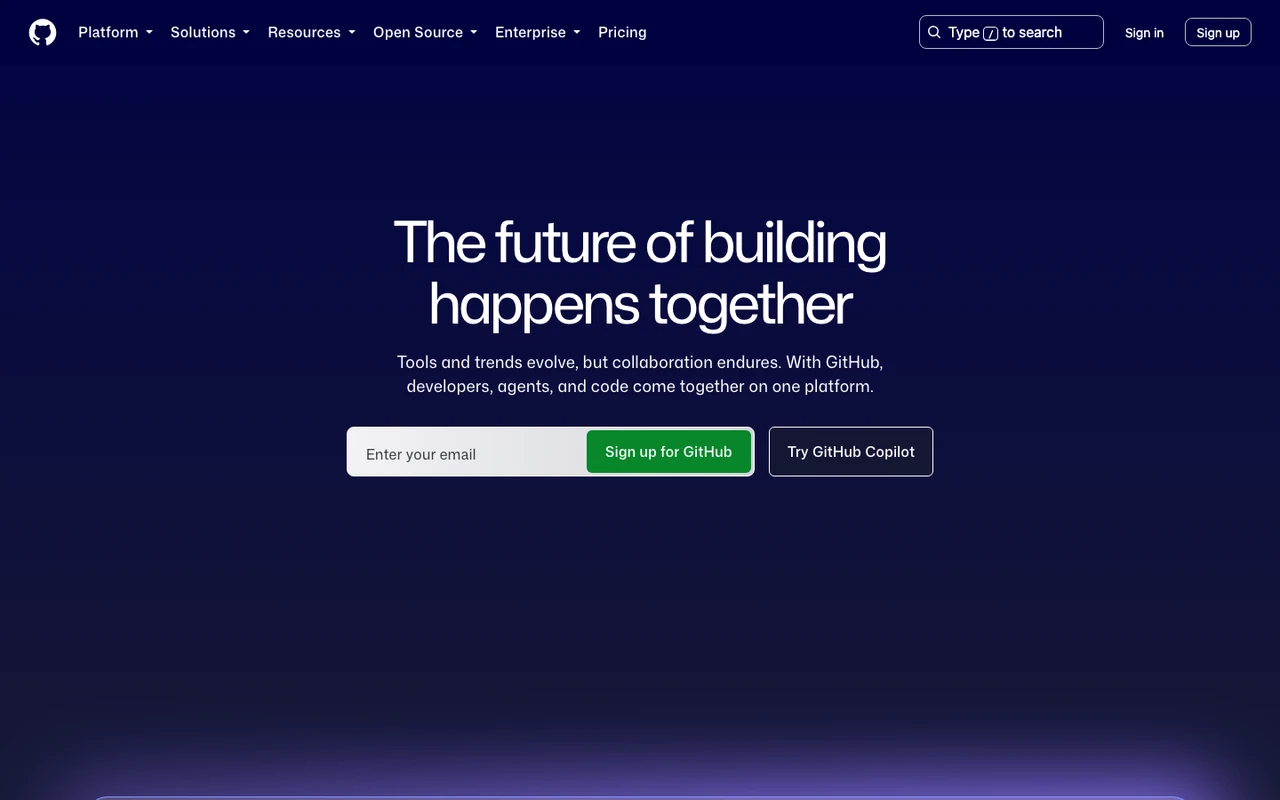 GitHub 스크린샷 1